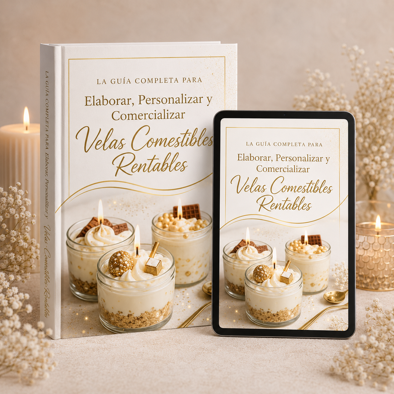 La Guía Completa para Elaborar, Personalizar y Comercializar Velas Comestibles Rentables